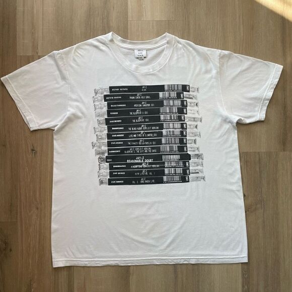 Jay Z 4:44 Tour 2017 Men’s XL White T-Shirt Hip Hop - Picture 1 of 4